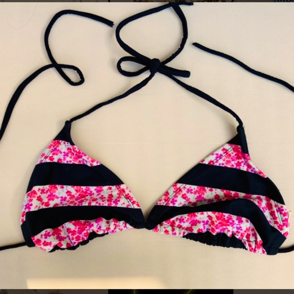 Floral bikini top